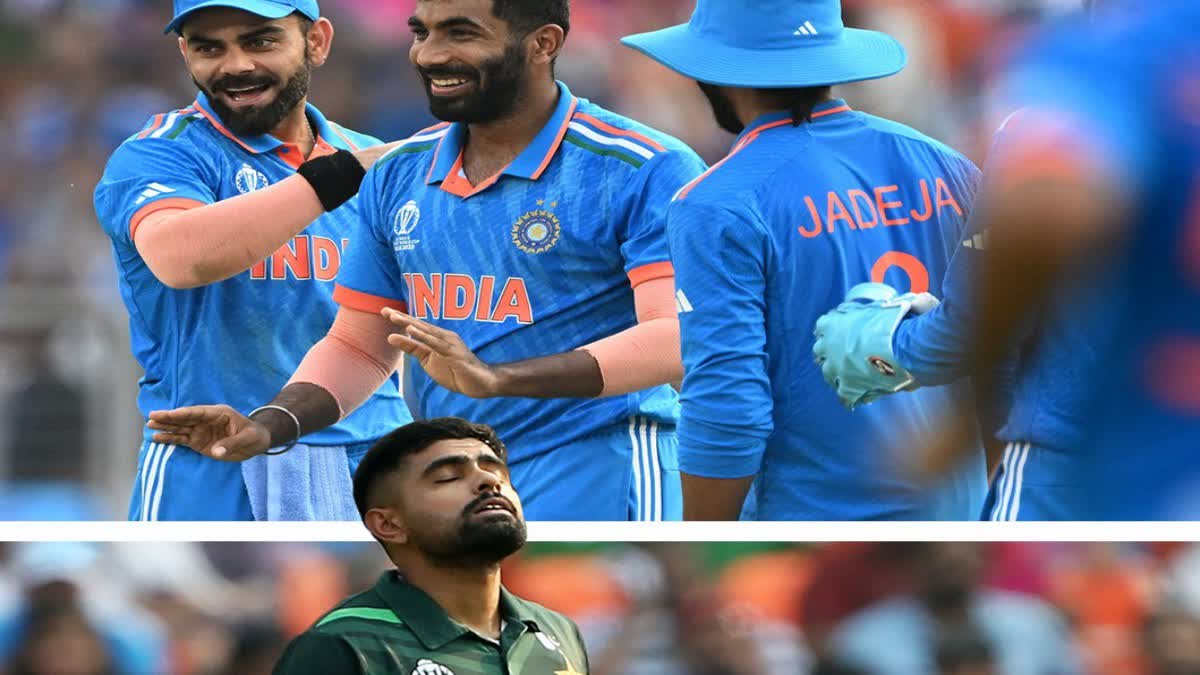 ODI World Cup 2023 Ind Vs Pak : ఐదుగురు తలో రెండు వికెట్లు.. పాక్​పై భారత బౌలర్ల మ్యాజిక్​ వీడియోలు చూశారా?