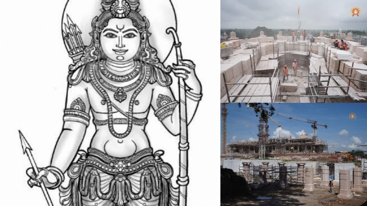 Lord Ram idol at Ayodhya  Lord Ram idol to be consecrated in form of child  Ram idol will be in the form of a child  Eminent sculptor Vipin Bhadauria  Ram idol will be ready by October 30  Lord Ram idol at Ayodhya that will be consecrated  പ്രതിഷ്‌ഠയ്‌ക്കായൊരുങ്ങി ശ്രീരാമ വിഗ്രഹം  ഭവ്യ രാമക്ഷേത്രം  രാമവിഗ്രഹം  രാമക്ഷേത്രത്തിന്‍റെ നിർമാണം അന്തിമഘട്ടത്തിലെത്തി