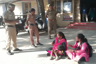 Women dharna in front of Vaniyambadi taluk office