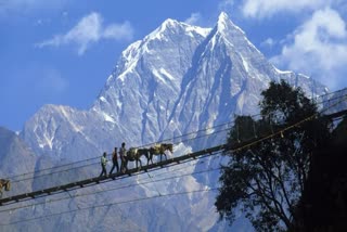 bridge along Indo-Nepal border in Uttarakhand