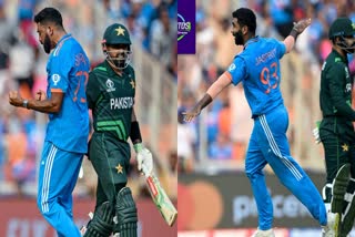 ODI World Cup 2023 Ind Vs Pak : టీమ్​ఇండియా బౌలర్ల మ్యాజిక్​.. పాక్ బ్యాటర్ల ఫ్యూజులు ఔట్​