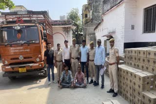 kota police seized 540 cartoons illegal liquor