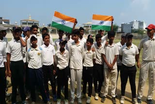 Celebration in Bilaspur regarding India Pakistan match