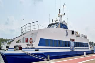 Etv Bharat Cheriyapani ferry service introduced by SCI  Ferry service between India and Sri Lanka  Nagapattinam port in Tamil Nadu  Kankesanthurai in Sri Lanka was reintroduced  ഇന്ത്യ ശ്രീലങ്ക കപ്പല്‍  ചെറിയപാനി കപ്പൽ  നാഗപട്ടണം കന്‍കേശന്‍തുറ കപ്പൽ  ശ്രീലങ്ക കപ്പൽ ചാർജ്  നാഗപട്ടണത്തുനിന്ന് ശ്രീലങ്കയിലേക്ക്  കൊച്ചി കപ്പൽശാല  ചെറിയപാനി  India Srilanka Ferry Resumed After 4 Decades  India Srilanka Ferry