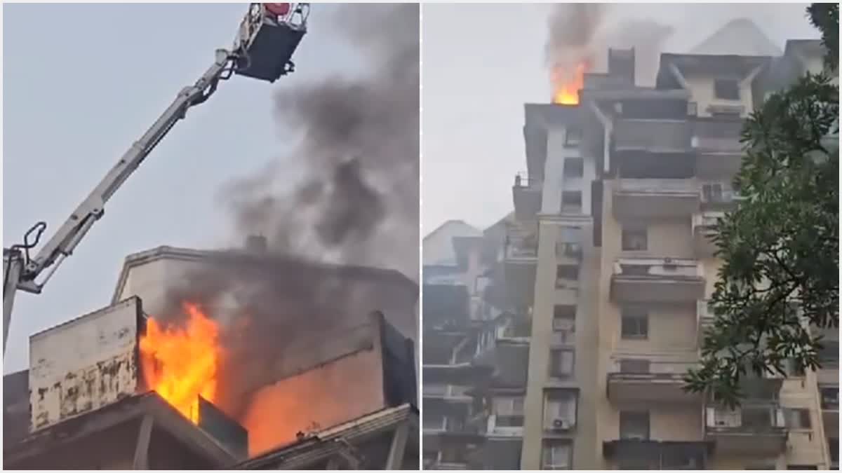 massive fire breaks out at building in NRI complex in navi mumbai