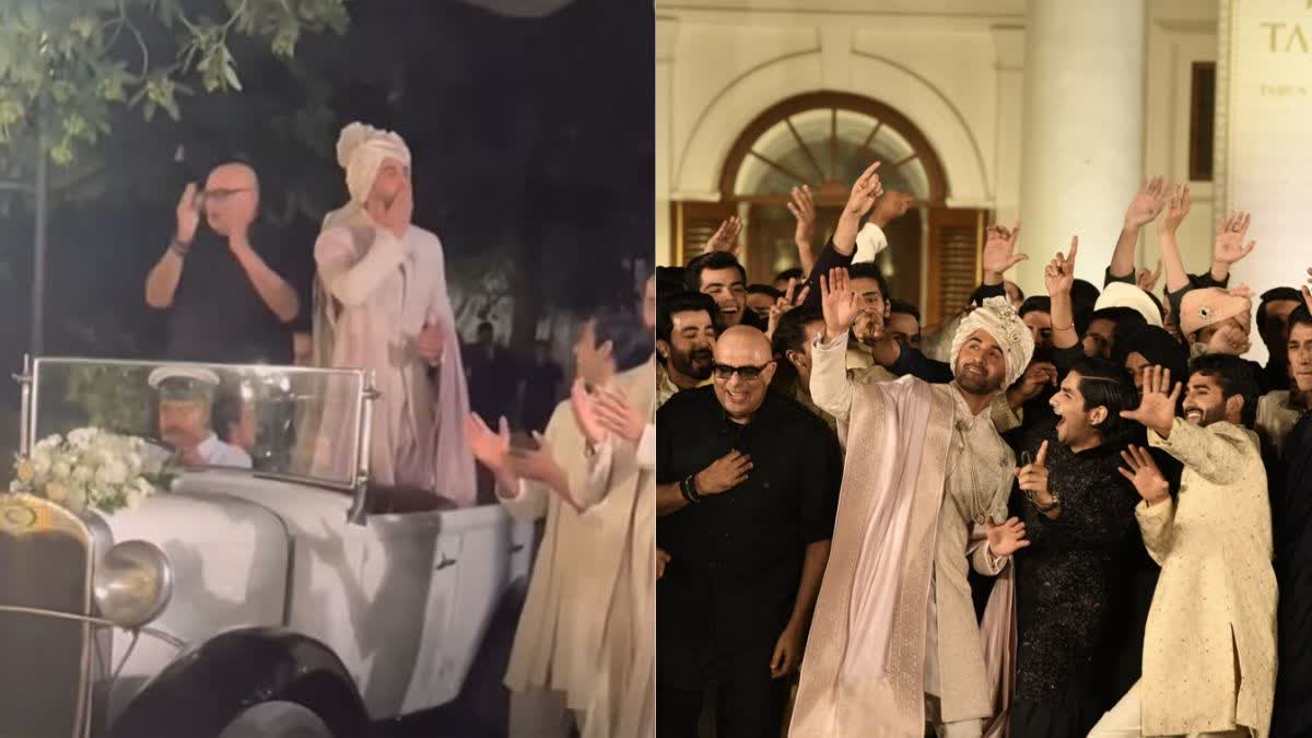 Ranbir Kapoor new look as a groom in a silver sherwani remembered Alia Bhatt and their wedding day watch