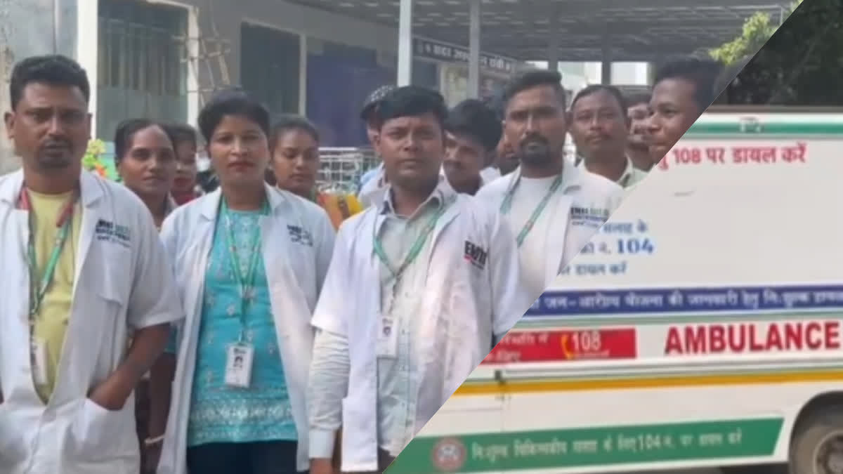 ambulance-workers-strike-due-receiving-salaries-ranchi