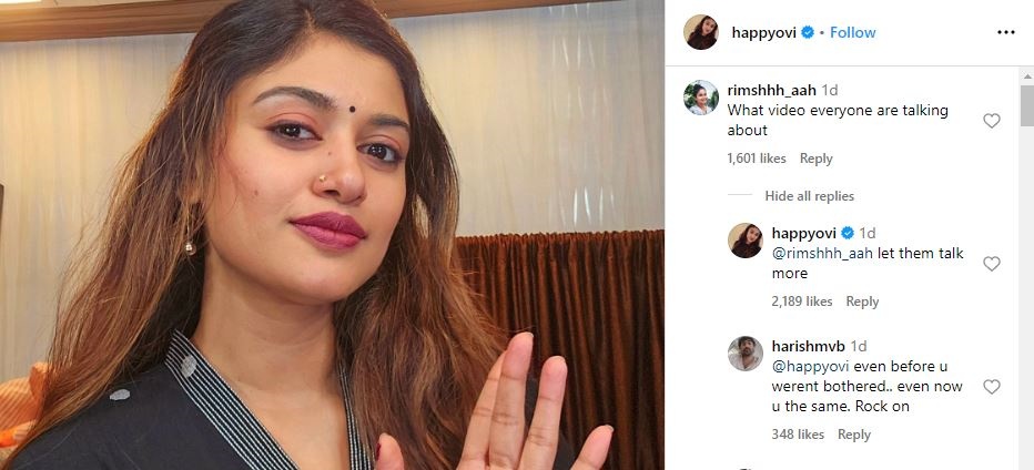 Bigg Boss Tamil Fame Oviya Gives Her First Reaction After Alleged Intimate Video Leak