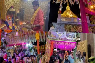 शारदीय नवरात्रों में नैना देवी मंदिर में दर्शन करते श्रद्धालु