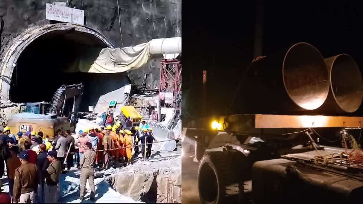 Efforts are underway to evacuate 40 laborers trapped in the Uttarkashi tunnel accident