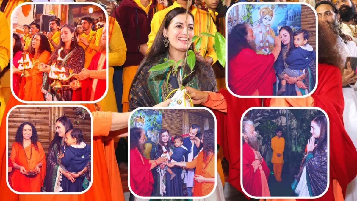 Dia Mirza participated in Ganga Aarti