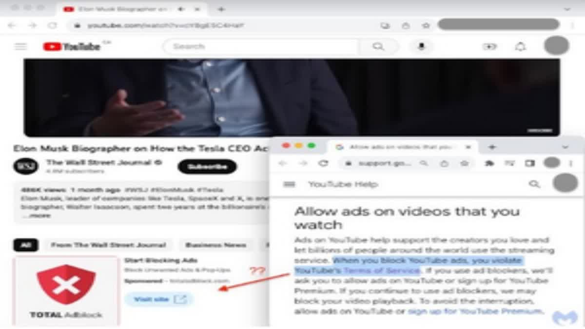 youtube shows adblocker ads  malware reports adblocker ad on yutube  scam free malware free view needed  ആഡ്ബ്ലോക്കേഴ്സിന് തടയിടല്‍ നടപടികള്‍  മാല്‍വെയര്‍ബൈറ്റ്സിന്‍റെ നവംബര്‍ റിപ്പോര്‍ട്ട്  adguard uninstalled 11000 perday  youtube double stand questiones  total adblock ad in youtube