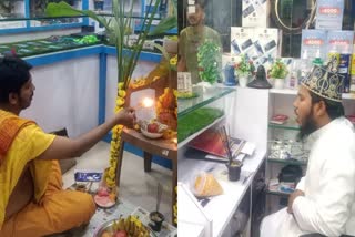 muslim-youth-did-lakshmi-pooja-at-his-mobile-shop-in-shivamogga