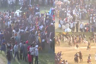 Nihang Sikh Horse Riding Stunts In Amritsar