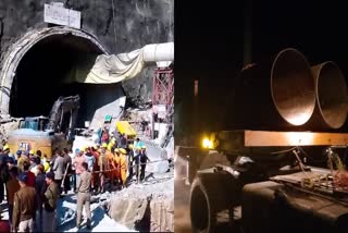 Efforts are underway to evacuate 40 laborers trapped in the Uttarkashi tunnel accident