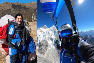 SHITAL MAHAJAN WORLDS FIRST PERSON TO SKYDIVE ON THREE POLES OF MOUNT EVEREST