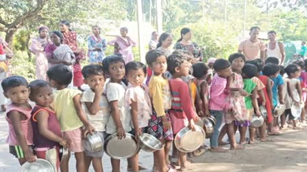 Children's Day doesn't attract them, children of Jalpaiguri tea garden wait for the food van