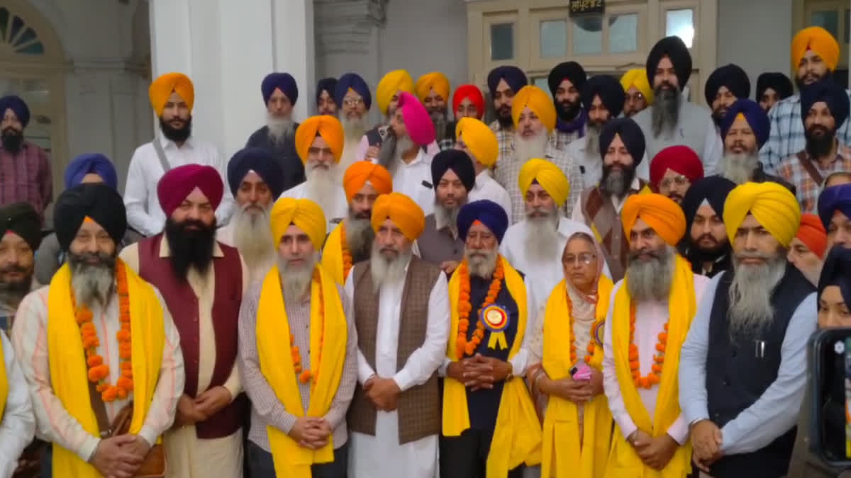 To celebrate the birth anniversary of Guru Nanak, a procession of Shaldhalu left for Pakistan