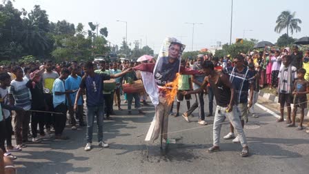 road blockade in Jalpaigur