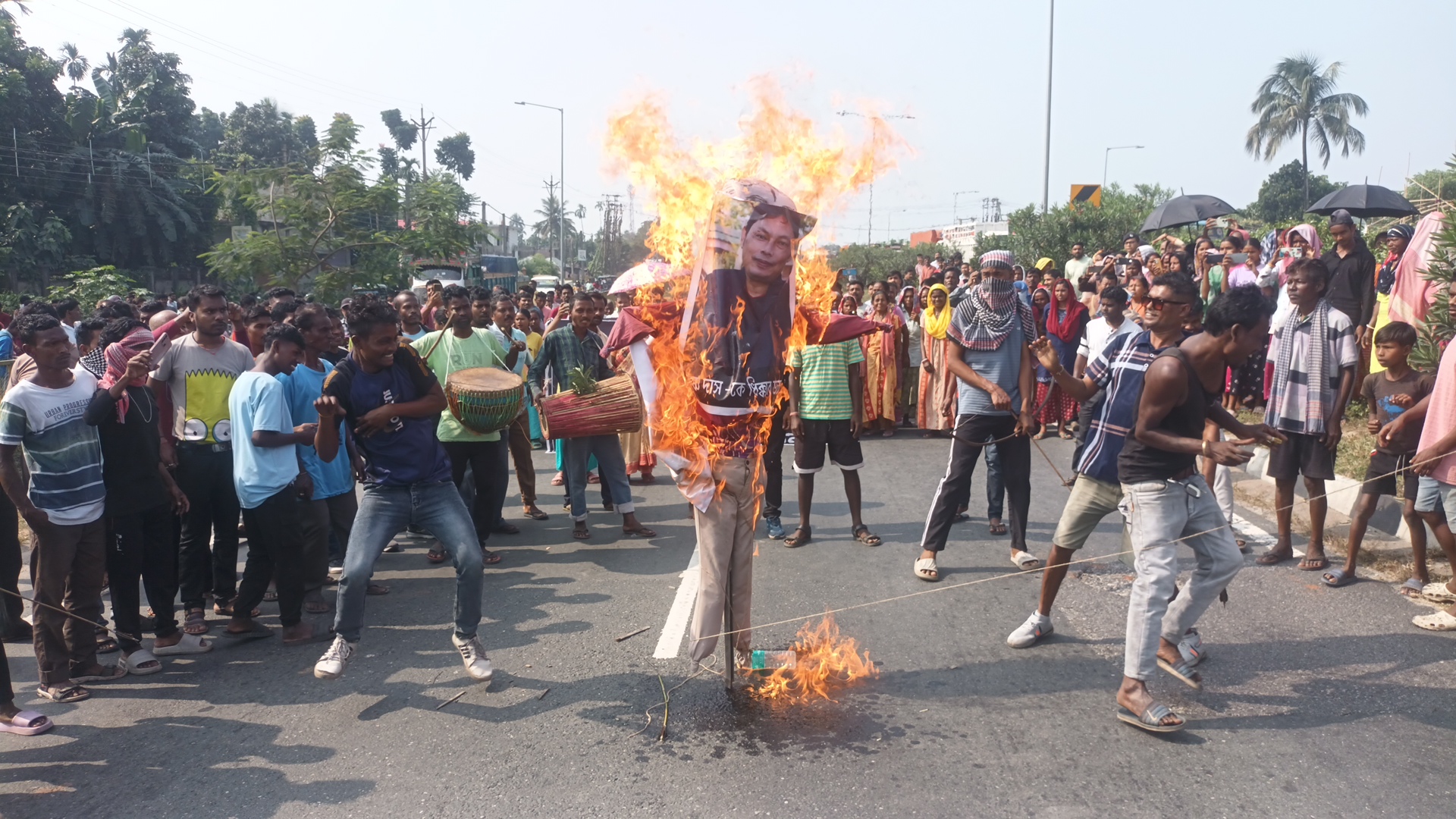 road blockade in Jalpaigur