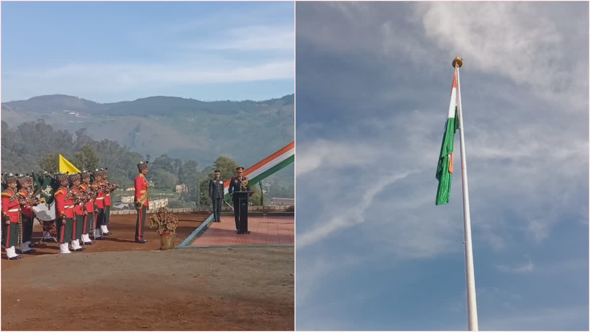 Coonoor Wellington national flag 108 feet