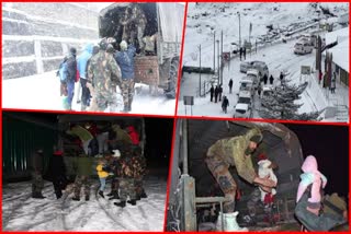 Tourists stranded amid snowfall in Sikkim