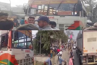 بے قابو روڈویز کی بس نے موٹر سائیکلوں کو روندا،تین ہلاک