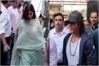 Actor Shah Rukh Khan along with his daughter Suhana Khan visited Shirdi