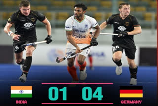 Indian men's junior hockey team lost to six-time champions Germany 1-4 as penalty corners haunt India again in the knockout stage of the tournament on Thursday.