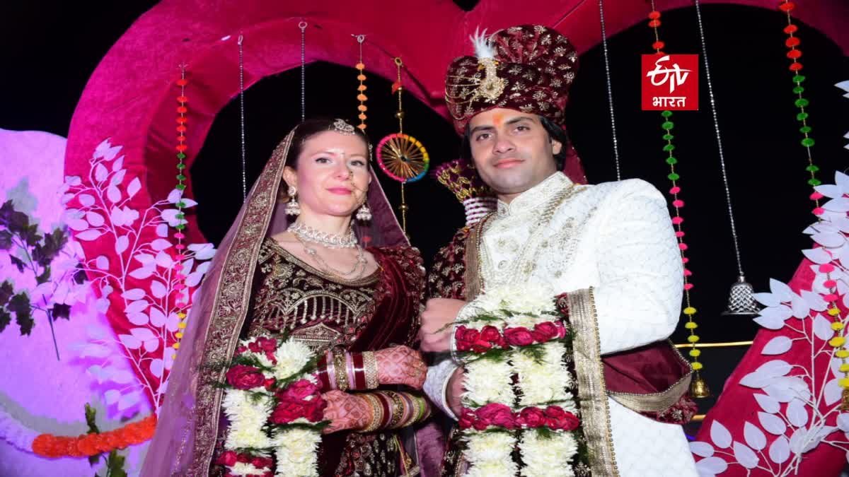 Amit Narwar of Palwal Married Sissel Marilee of France