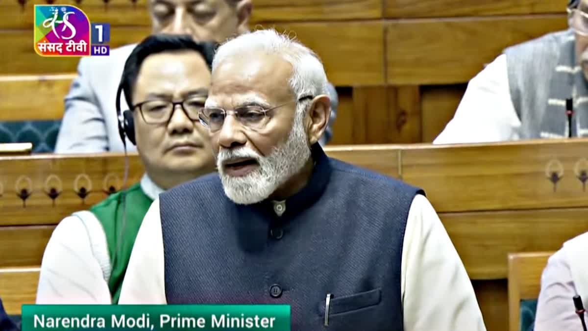 PM Narendra Modi at Lok Sabha