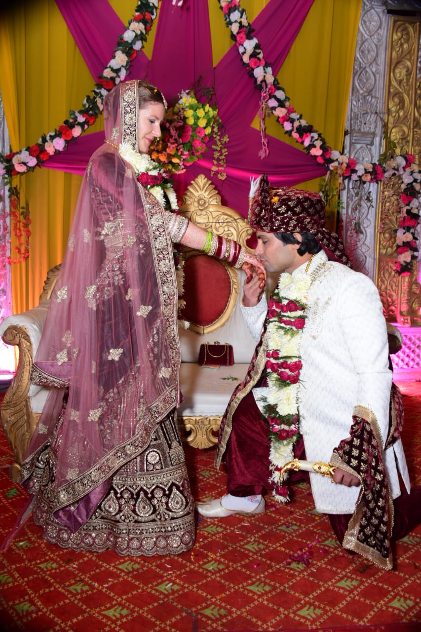 Amit Narwar of Palwal Married Sissel Marilee of France