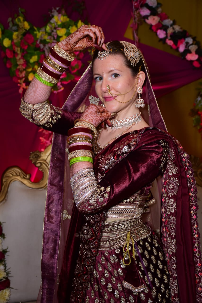 Amit Narwar of Palwal Married Sissel Marilee of France