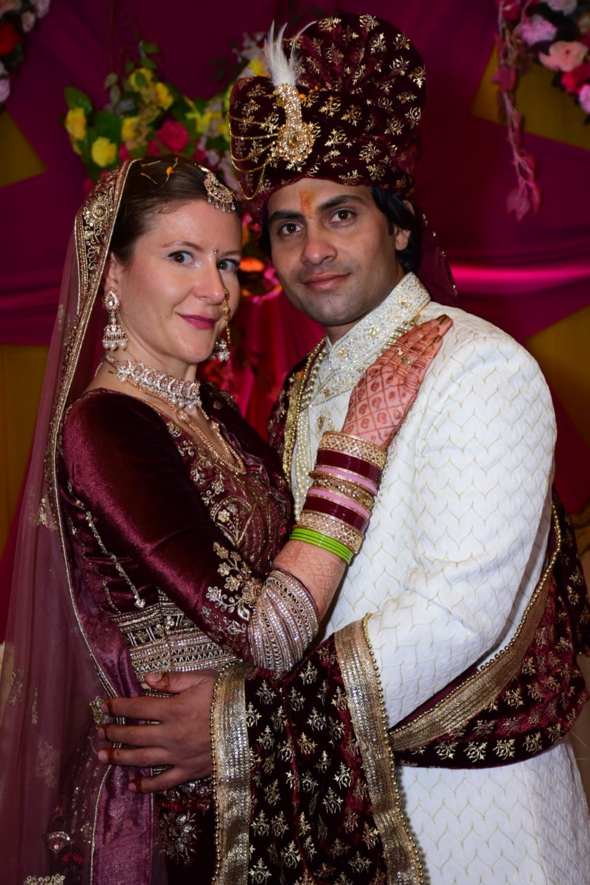 Amit Narwar of Palwal Married Sissel Marilee of France