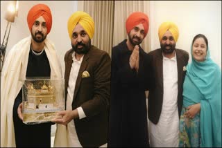 Singer Diljit Dosanjh Meets CM Bhagwant Mann