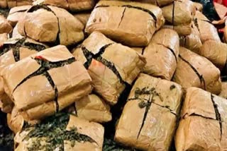 GANJA HIDDEN IN LORRY CHASSIS  GANJA SMUGGLING FOILED  GANJA WORTH RS 2 CRORE SEIZED  ഹൈദരാബാദ് കളളക്കടത്ത്