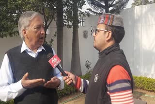 CPI(M) Leader M Y Tarigami (L) in conversation To ETV Bharat