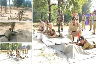 TRAINING AT POLICE FIRING RANGE