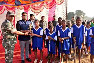 sports event organized by administration in Kudaddi village of Bandgaon in West Singhbhum district