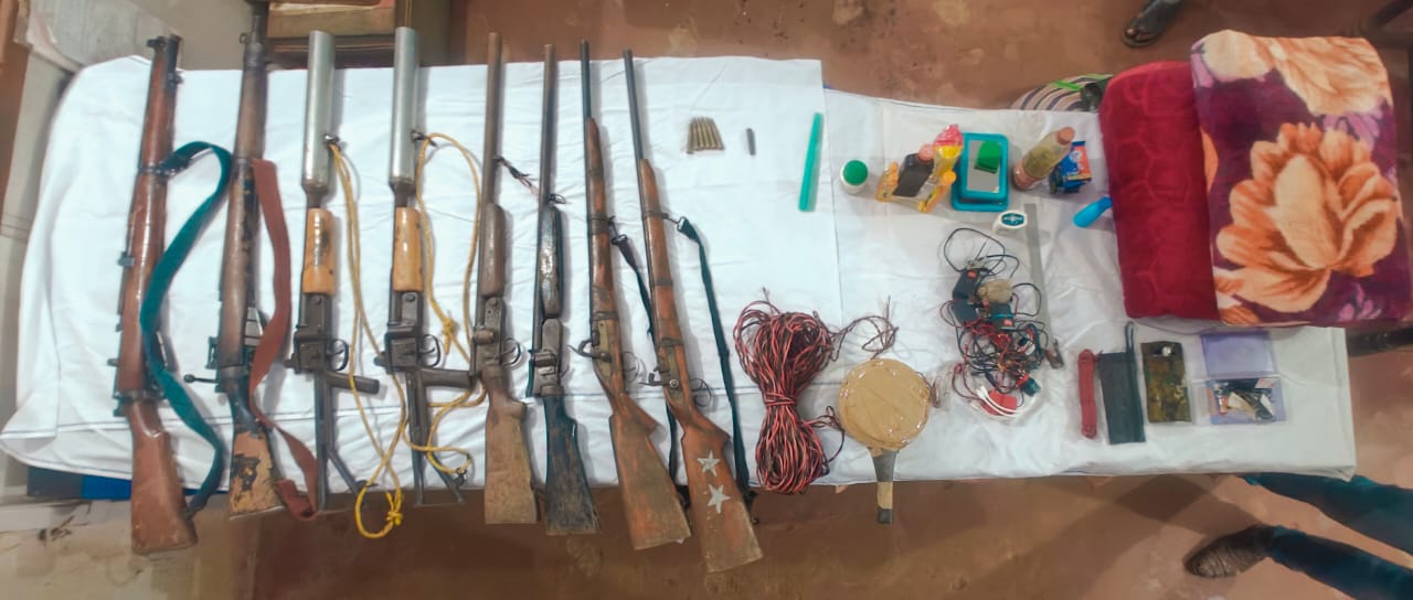 Weapons recovered from Abujhmad