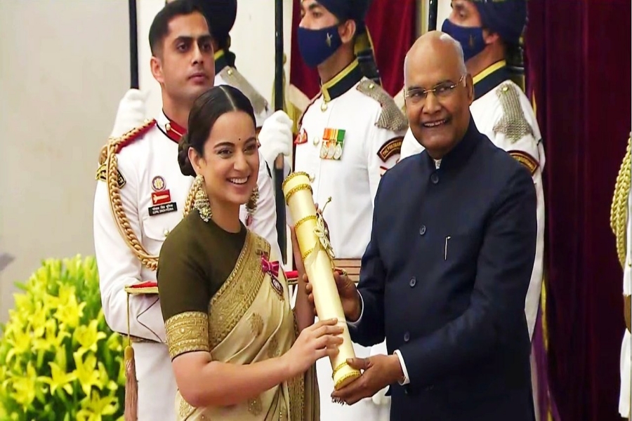 Kangana Ranaut and President Ram Nath Kovind