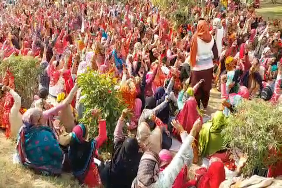 ANGANWADI WORKERS PROTEST IN NUH