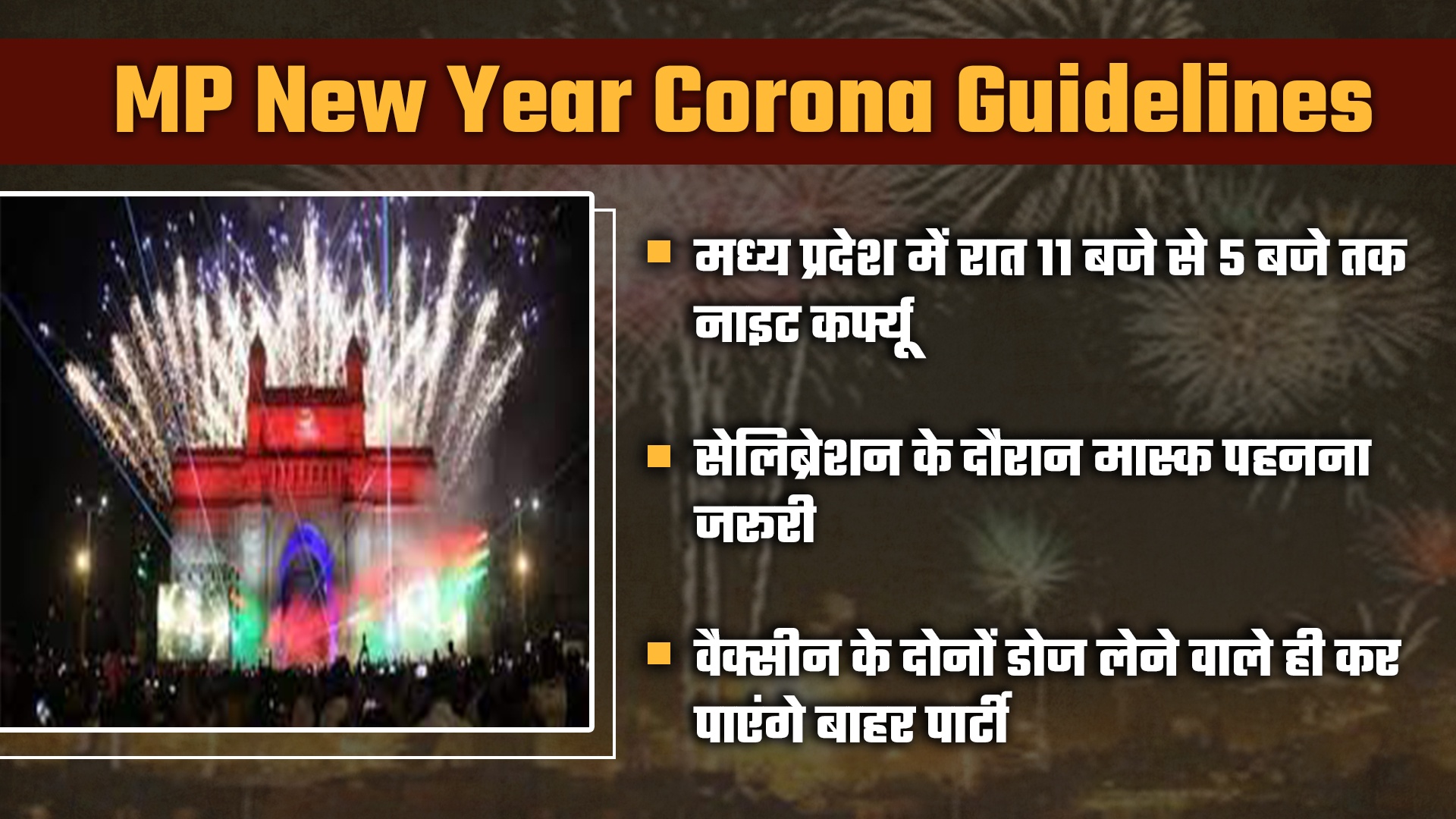 MP new year corona guidelines