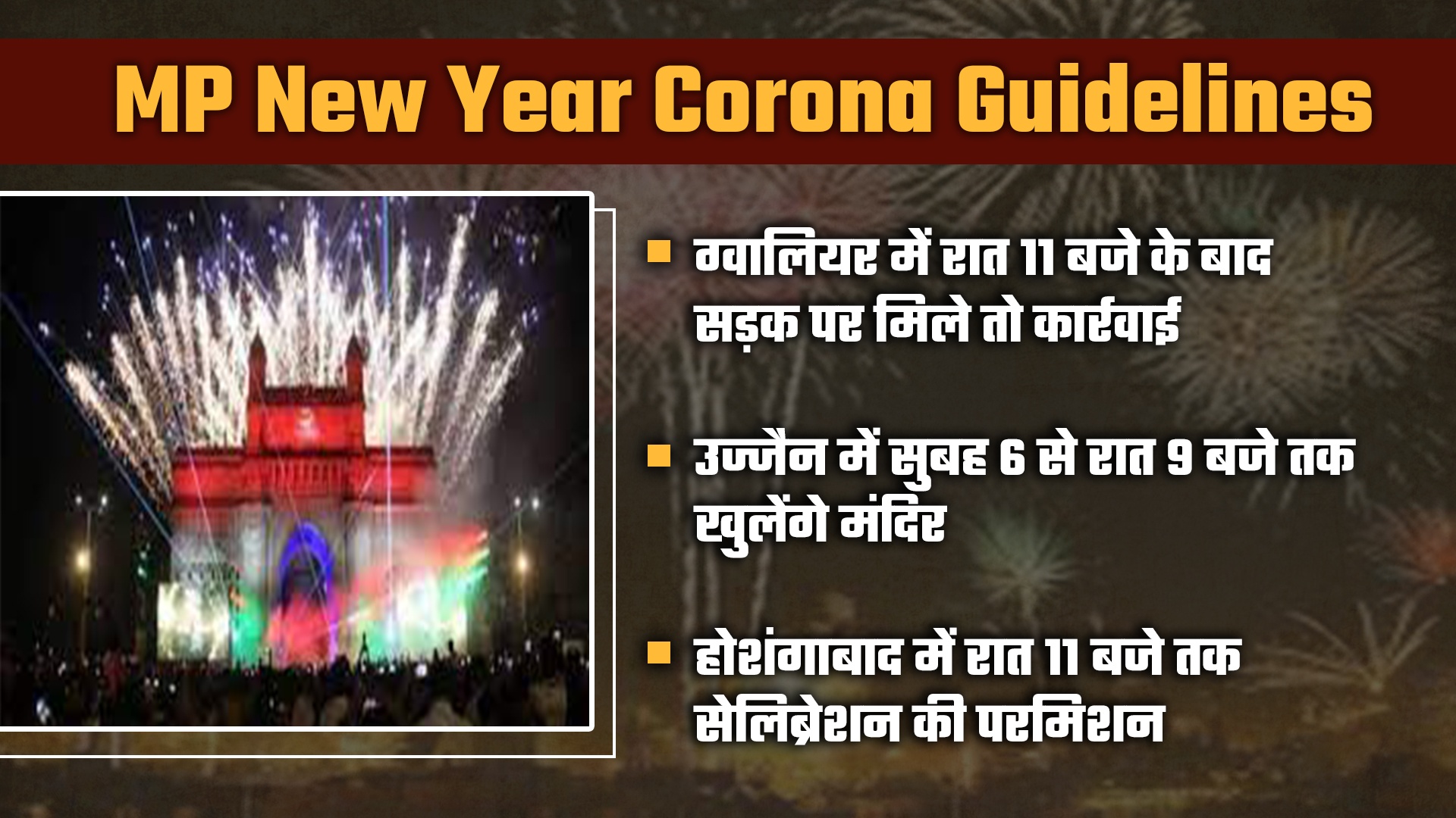 MP new year corona guidelines