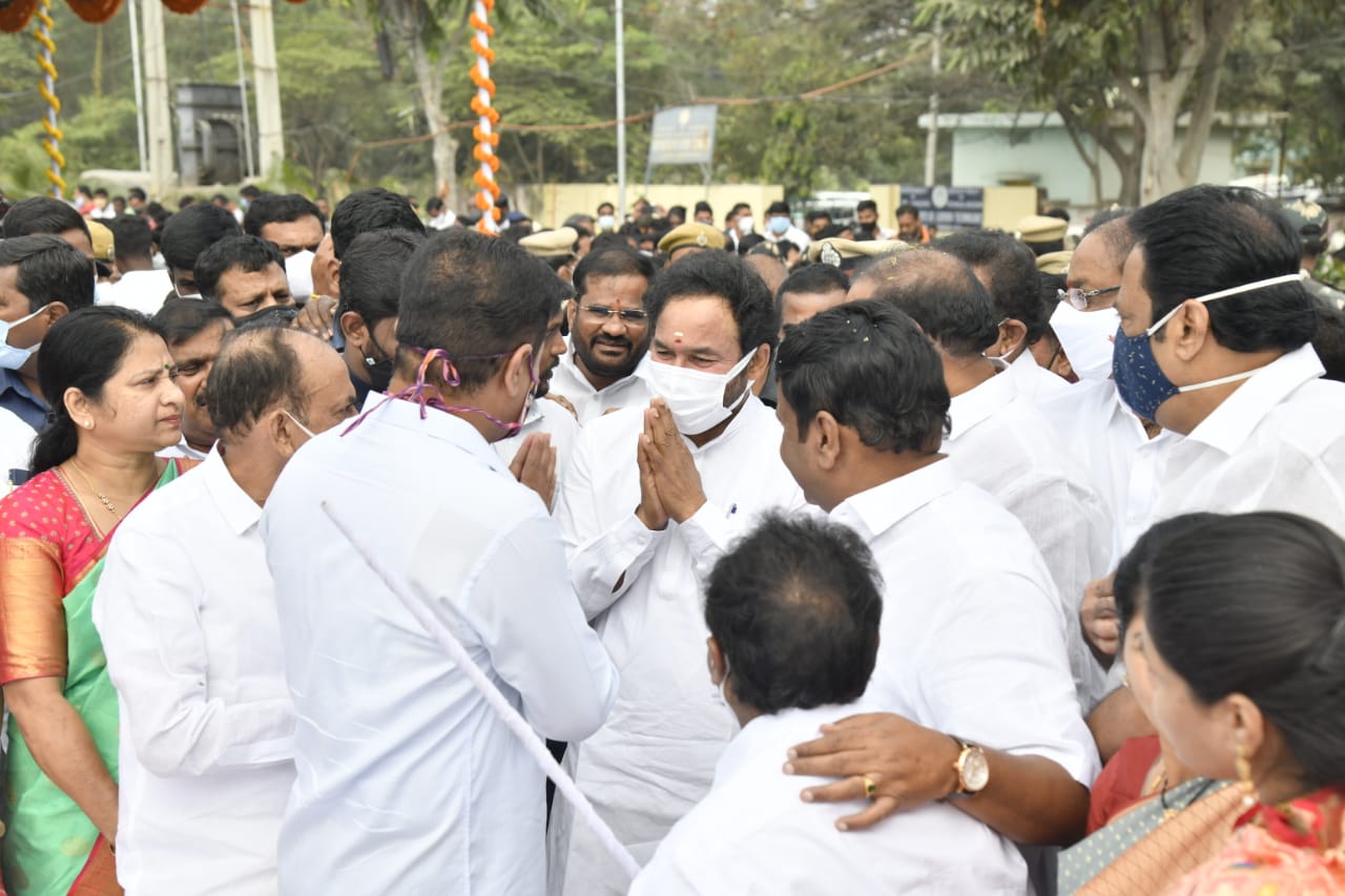 Union Minister Kishan reddy, shaikpet flyover