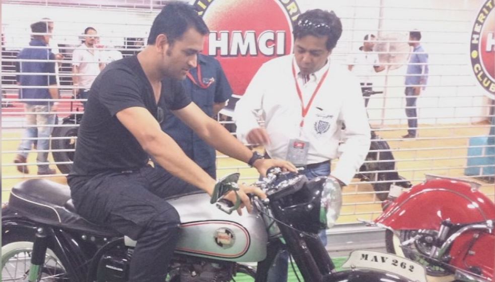 dhoni bike