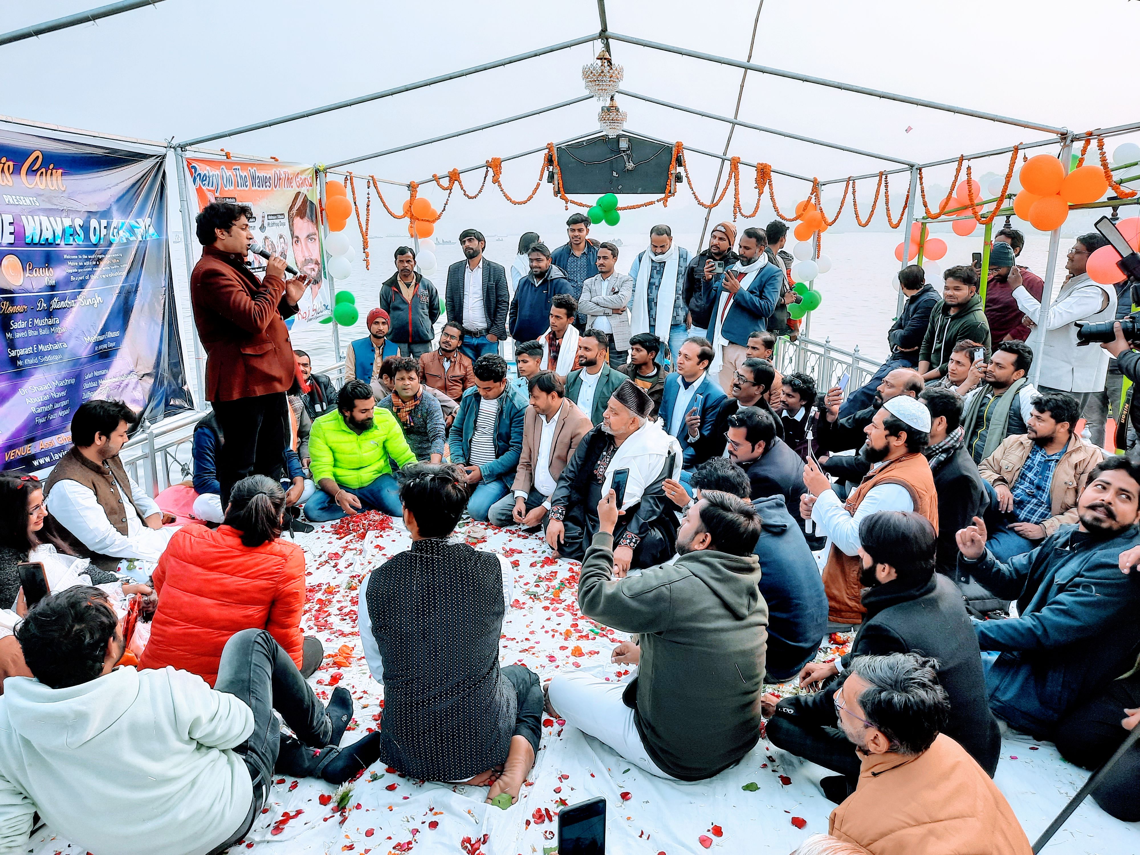 Mushaira on Boat in Varanasi