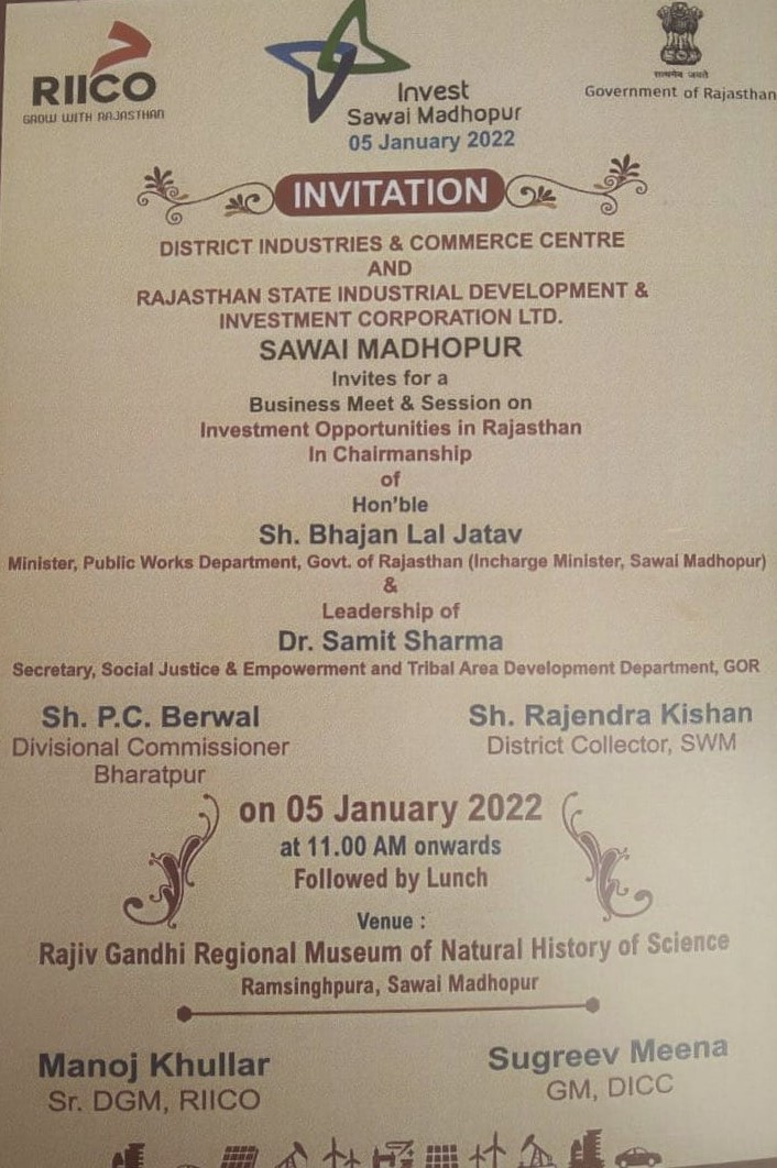 Business Meet Event in Sawai Madhopur