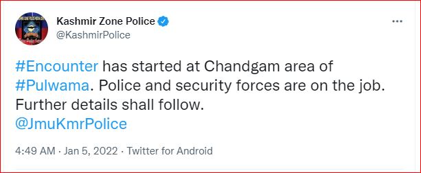 Chandgam Pulwama Encounter