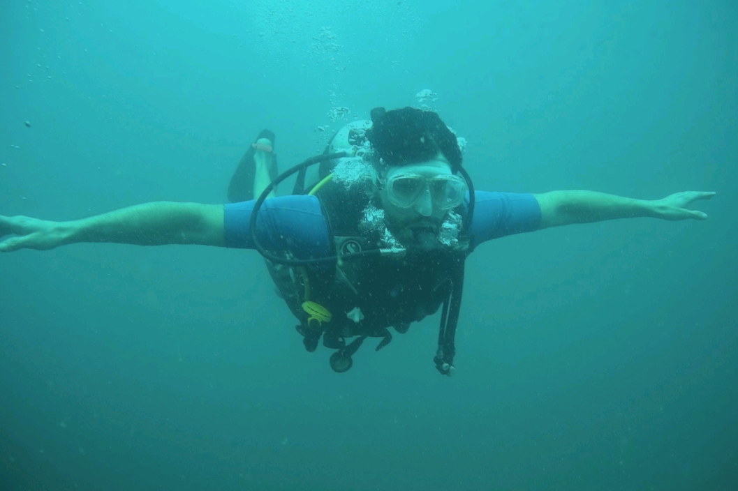 Actor Diganth Scuba Diving At Murudeshwar